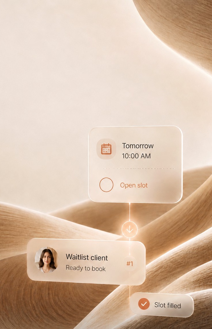 Waitlist filling an available appointment slot